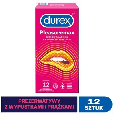 DUREX PLEASUREMAX prezerwatywy 12 sztuk