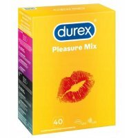 DUREX PLEASURE MIX Prezerwatywy mix 40 sztuk