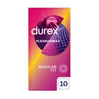 DUREX Pleasuremax Prezerwatywy z prążkami i wypustkami, 10szt.