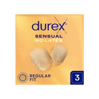 DUREX Sensual No Latex Prezerwatywy nielateksowe, 3szt.