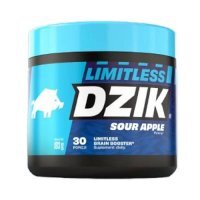 Dzik Limitless Sour Apple Brain Booster Proszek z kreatyną i kofeiną smak kwaśne jabłko, 183 g