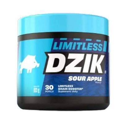 Dzik Limitless Sour Apple Brain Booster Proszek z kreatyną i kofeiną smak kwaśne jabłko, 183 g