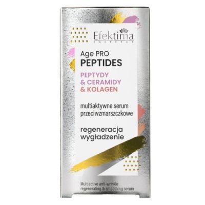 EFEKTIMA Age Pro Peptides Multiaktywne serum przeciwzmarszczkowe Peptydy & Ceramidy & Kolagen Regeneracja Wygładzenie, 30 ml