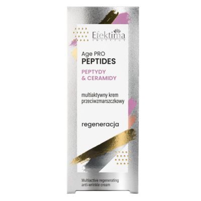 EFEKTIMA Age Pro Peptides Multiaktywny krem przeciwzmarszczkowy Peptydy & Ceramidy Regeneracja, 50 ml