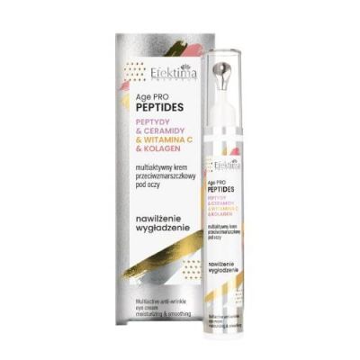 EFEKTIMA Age Pro Peptides Multiaktywny krem przeciwzmarszczkowy pod oczy Nawilżenie Wygładzenie, 15ml