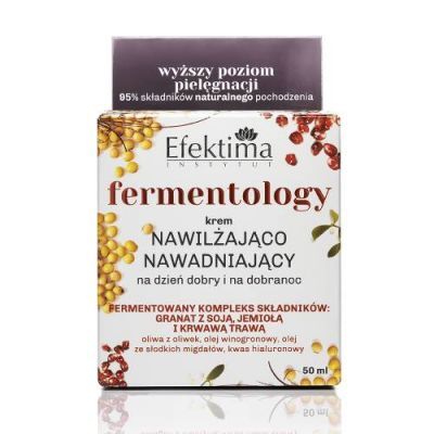 EFEKTIMA FERMENTOLOGY Krem nawilżająco-nawadniający na dzień dobry i na dobranoc, 50ml