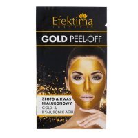 EFEKTIMA Gold Peel-Off Maska do twarzy Złoto i Kwas hialuronowy, 7 ml