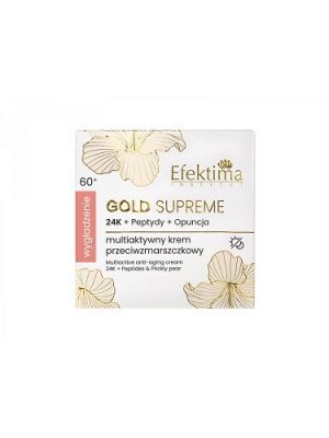 EFEKTIMA Gold Supreme Multiaktywny krem przeciwzmarszczkowy 24K - Wygładzenie 60+ 50 ml