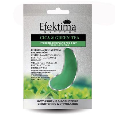 EFEKTIMA Hydrożelowe płatki pod oczy CICA & GREEN TEA