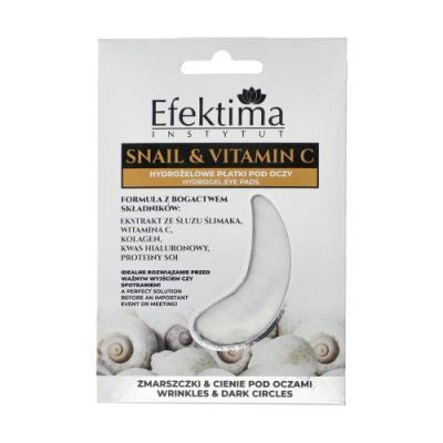 EFEKTIMA SNAIL & VITAMIN C Hydrożelowe płatki pod oczy, 2szt.