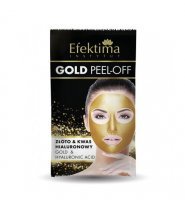 EFEKTIMA PEEL-OFF Maska do twarzy złoto i kwas hialuronowy 7 ml