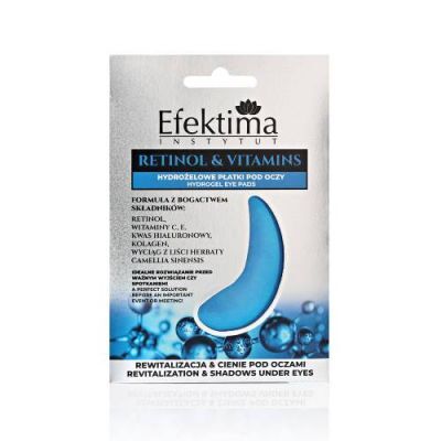 EFEKTIMA Retinol & Vitamins Hydrożelowe płatki pod oczy, 2szt.