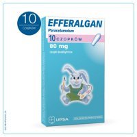 EFFERALGAN  80 mg 10 czopków