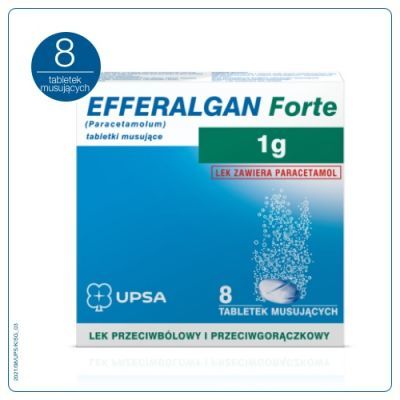 EFFERALGAN FORTE 1000 mg 8 tabletek musujących