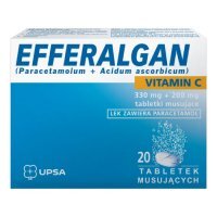 EFFERALGAN Z WITAMINĄ C 20 tabletek musujących