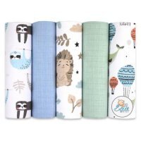 EGA KIDS Pieluchy tetrowe 70x80cm zestaw nr 16, 5 szt.