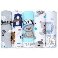 EGA KIDS Pieluszki flanelowe 70x80cm zestaw nr 2, 5 szt.