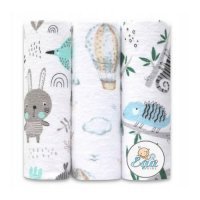 EGA KIDS Pieluszki flanelowe 70x80cm zestaw nr 4, 3 szt.