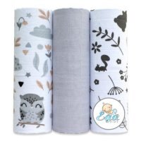 EGA KIDS Pieluszki muślinowe Premium 60x80cm zestaw nr 12 (1266), 3 szt.