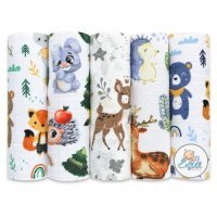 EGA KIDS Pieluszki tetrowe 70x80cm zestaw nr 7 (7107), 5szt.