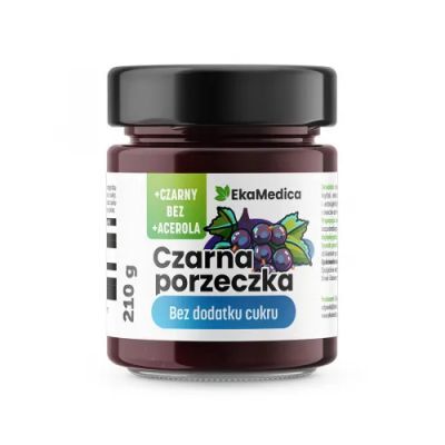 EkaMedica Czarna porzeczka bez dodatku cukru, 210 g