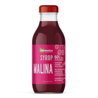 EkaMedica Malina Acerola syrop, 300 ml KRÓTKA DATA 21.12.2024