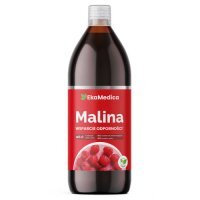 EKAMEDICA MALINA Sok z owoców malin 100% 1 L