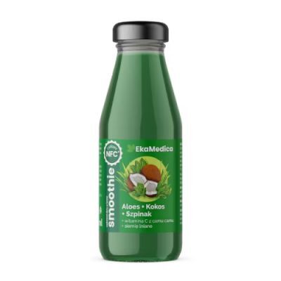 EkaMedica Smoothie Aloes Kokos Szpinak płyn, 250 ml