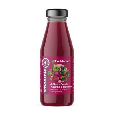 EkaMedica Smoothie Malina + Burak + Czarna Porzeczka, 250 ml