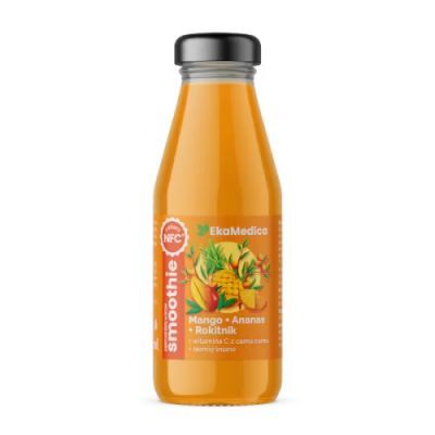 EkaMedica Smoothie Mango Ananas Rokitnik płyn, 250 ml