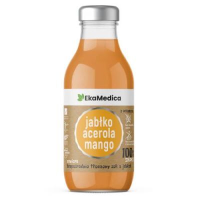 EKAMEDICA Sok 100% Jabłko Acerola Mango 300 ml