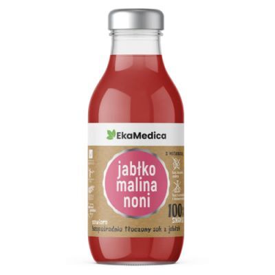 EKAMEDICA Sok 100% Jabłko Malina Noni 300 ml
