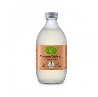 EKOS IN VETRO delikatny szampon do włosów z ekstraktem z organicznego rumia w szklanej butelce 280ml