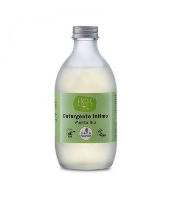 EKOS IN VETRO płyn do higieny intymnej z organicznym ekstraktem z mięty w szklanej butelce 280 ml