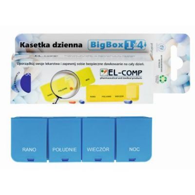 EL-COMP BigBox Kasetka dzienna, 4 pory dnia, 1 szt.