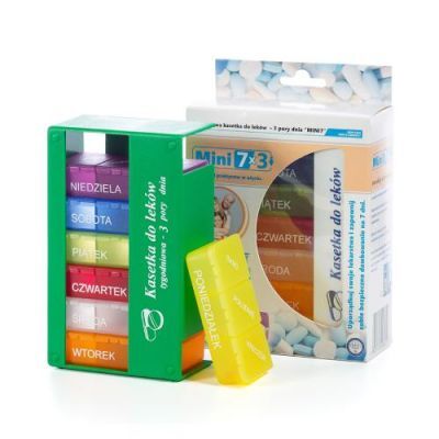 EL-COMP Mini Kasetka tygodniowa, 3 pory dnia, 1 szt.