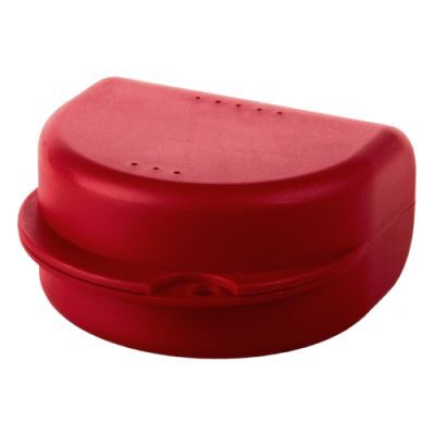 El-Comp Pudełko-pojemnik na aparat ortodontyczny bordowy