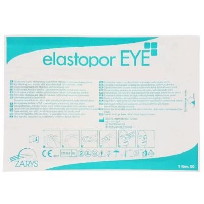 ELASTOPOR EYE Opatrunek oczny chłonny włókninowy samoprzylepny jałowy 6,5cmx9,5cm, 1szt.