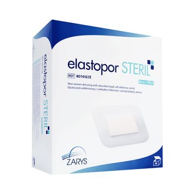 ELASTOPOR Steril Opatrunek włókninowy z wkładem chłonnym 8x10cm, 30szt.