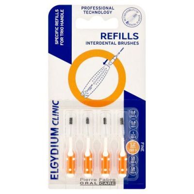 Elgydium Clinic Refills Wkłady do szczoteczki międzyzębowej 1,2 mm, 4 szt.