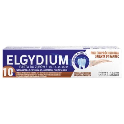 Elgydium Przeciwpróchnicowa pasta do zębów z Kompleksem Fluorinol Protect+, 75 ml
