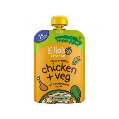 Ella's Kitchen BIO Kurczak z kaszką kukurydzianą, 130g