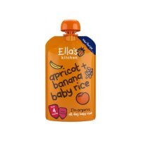 Ella's Kitchen BIO Ryż dla dzieci, banan i morela, 120g KRÓTKA DATA 31.10.2026