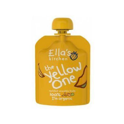 Ella's Kitchen BIO YELLOW ONE Puree owocowe z bananem, 90g KRÓTKA DATA 28.02.2025