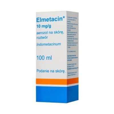 Elmetacin Aerozol na skórę roztwór 10 mg/g, 100 ml