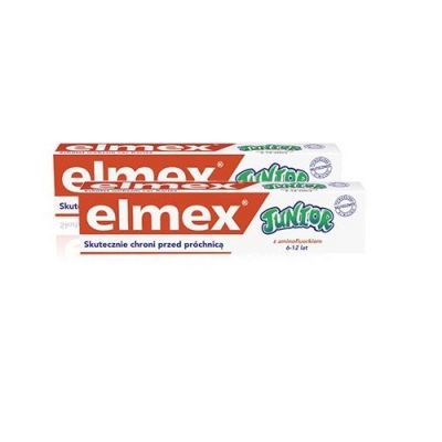 ELMEX JUNIOR pasta zębów dla dzieci 7+ DUOPACK 2 x 75 ml