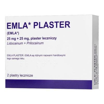 Emla Plaster z lidokainą i pyrlokainą, 2 szt. - lek w plastrze do znieczulenia