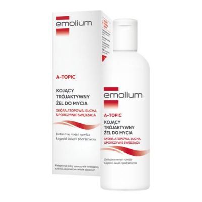 Emolium A-topic Kojący trójaktywny żel do mycia, 200 ml