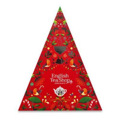 English Tea Shop Advent Calendar (Red) Kalendarz adwentowy 25 piramidek z ekologicznymi herbatami