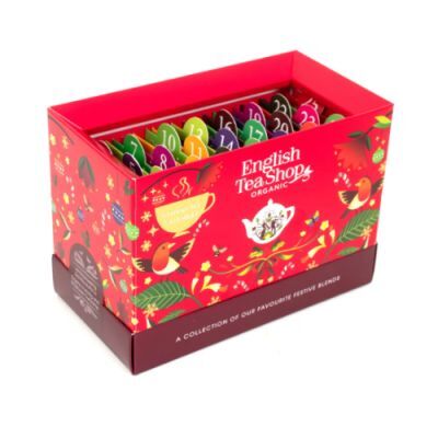 English Tea Shop Advent Tea Calendar (Red) Kalendarz adwentowy z ekologicznymi herbatami, 25 sasz. 13smaków